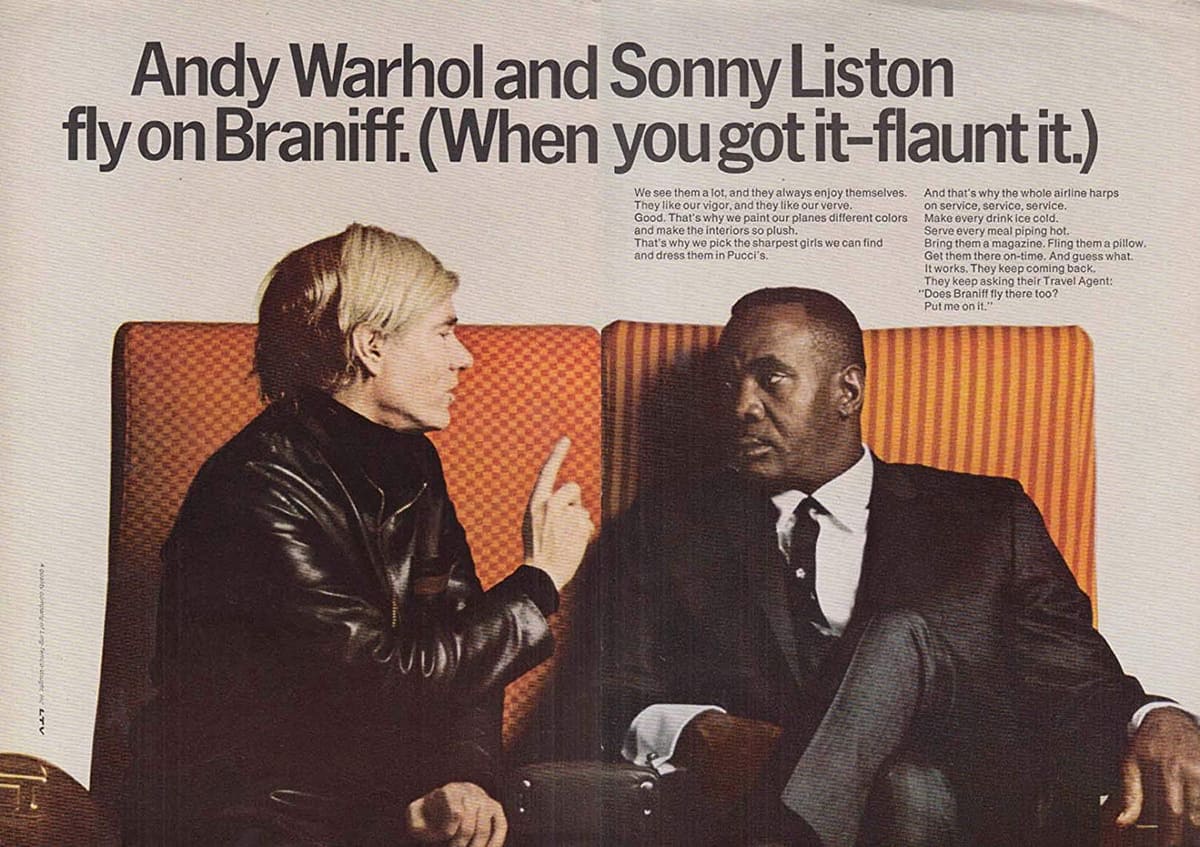 Braniff magazine ad, 1969