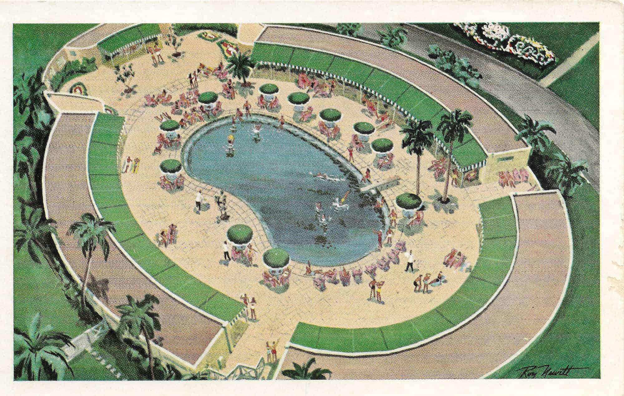 Hotel Nacional swimming pool, 1950s