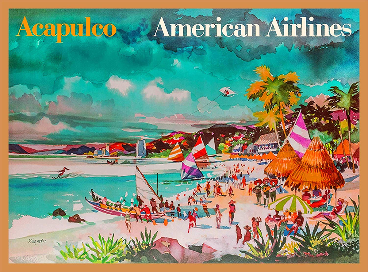 MAIN Vintage American Airlines to Acapuloc promotion DELETE NOISE AT TOP