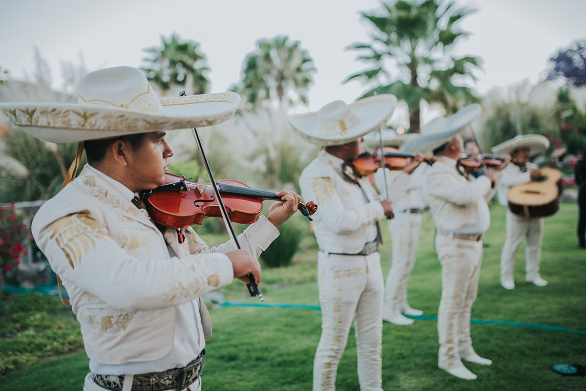 Mariachis performing