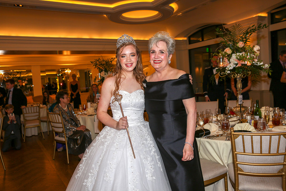 Queen Rachel Jones and Veronica Boldt of the 58th Annual Gardenia Club Coronation