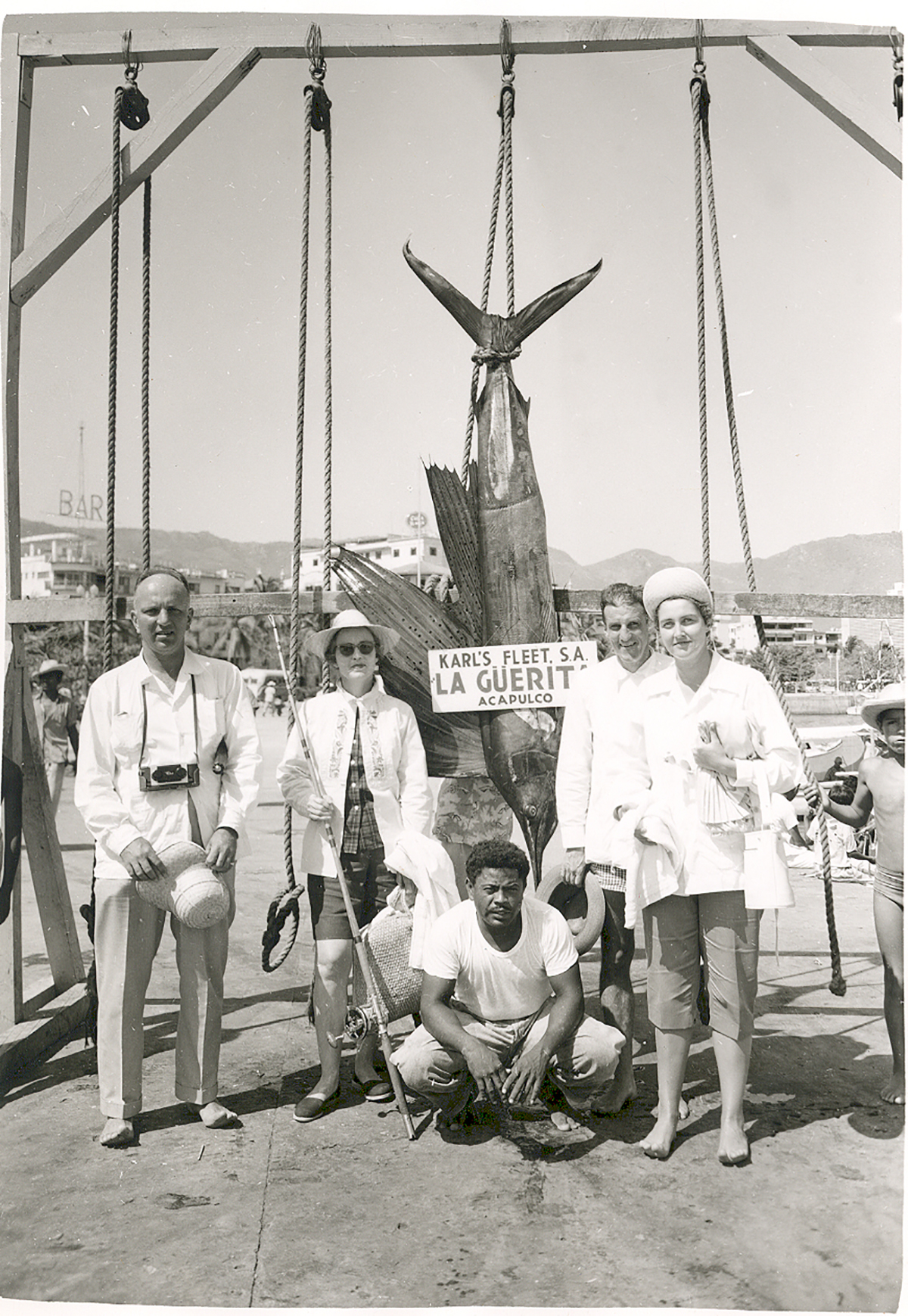 Right Vic and Fifi Agather and firends, Acapulco, 1950s