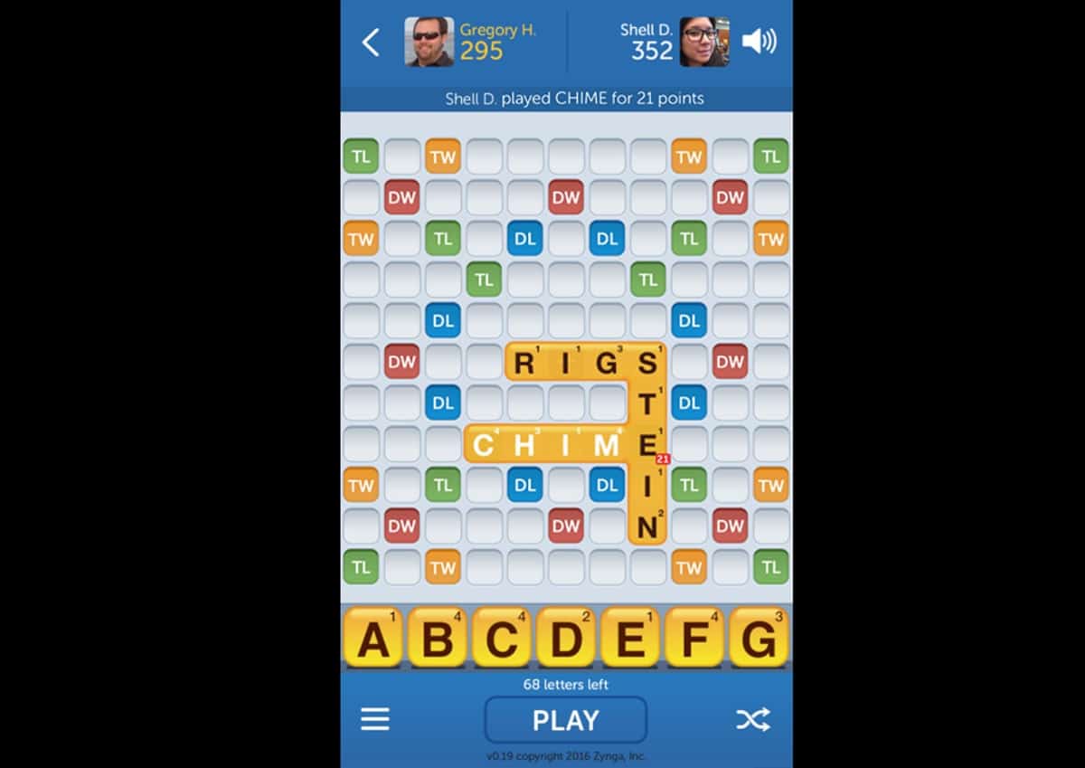SILHOUETTE Words With Friends by Zynga