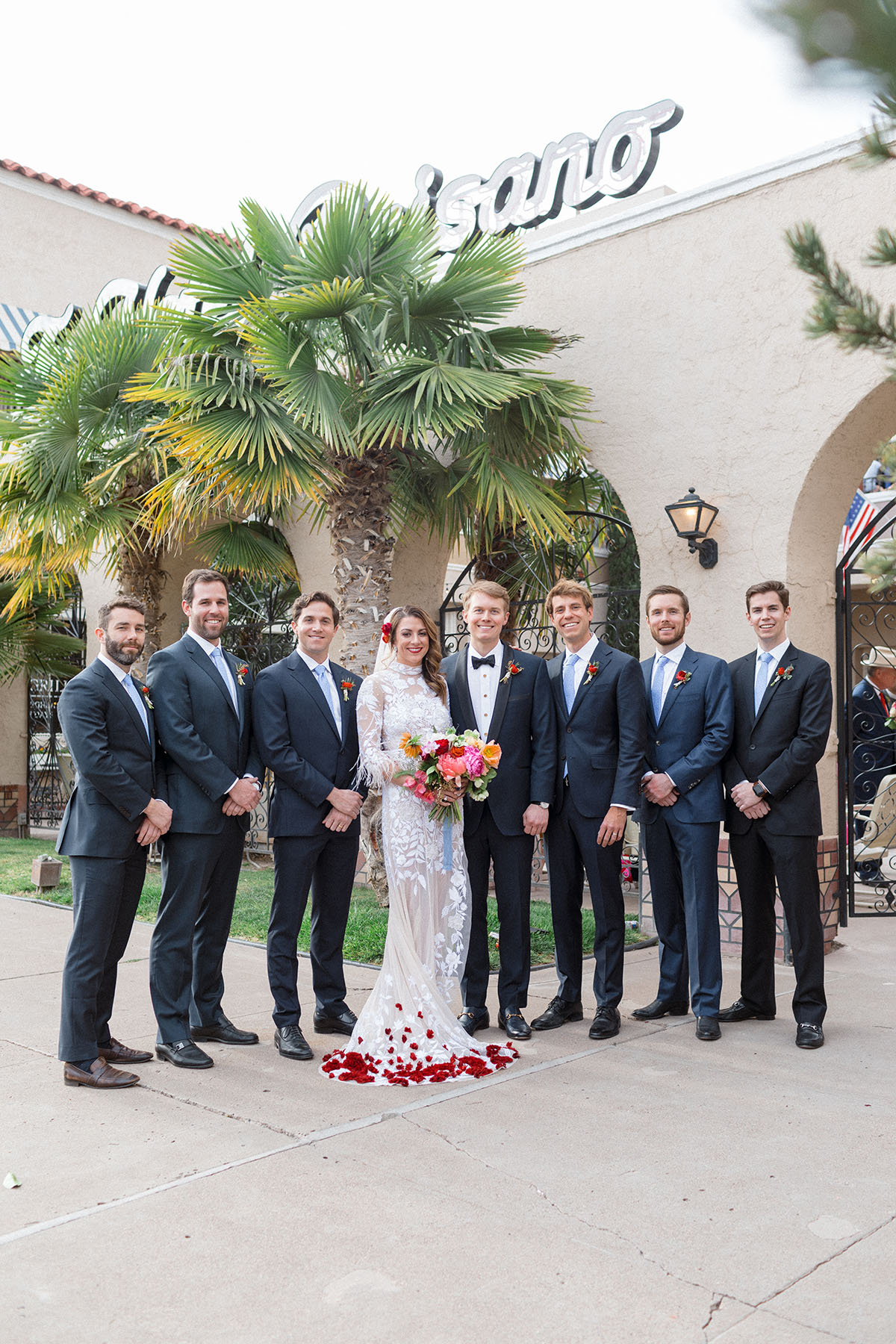 Shara & Bennet Grill and groomsmen