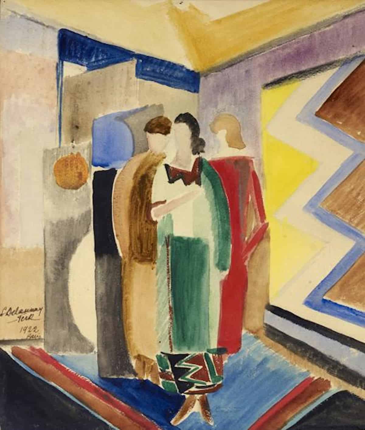 Trois Femmes by Sonia Delaunay, 1922 at Galerie Samantha Sellem