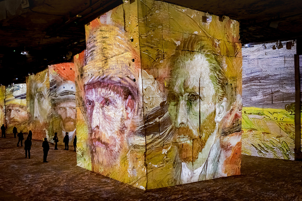 Vincent van Gogh exhibit in Carrieres de Lumieres in Les Baux