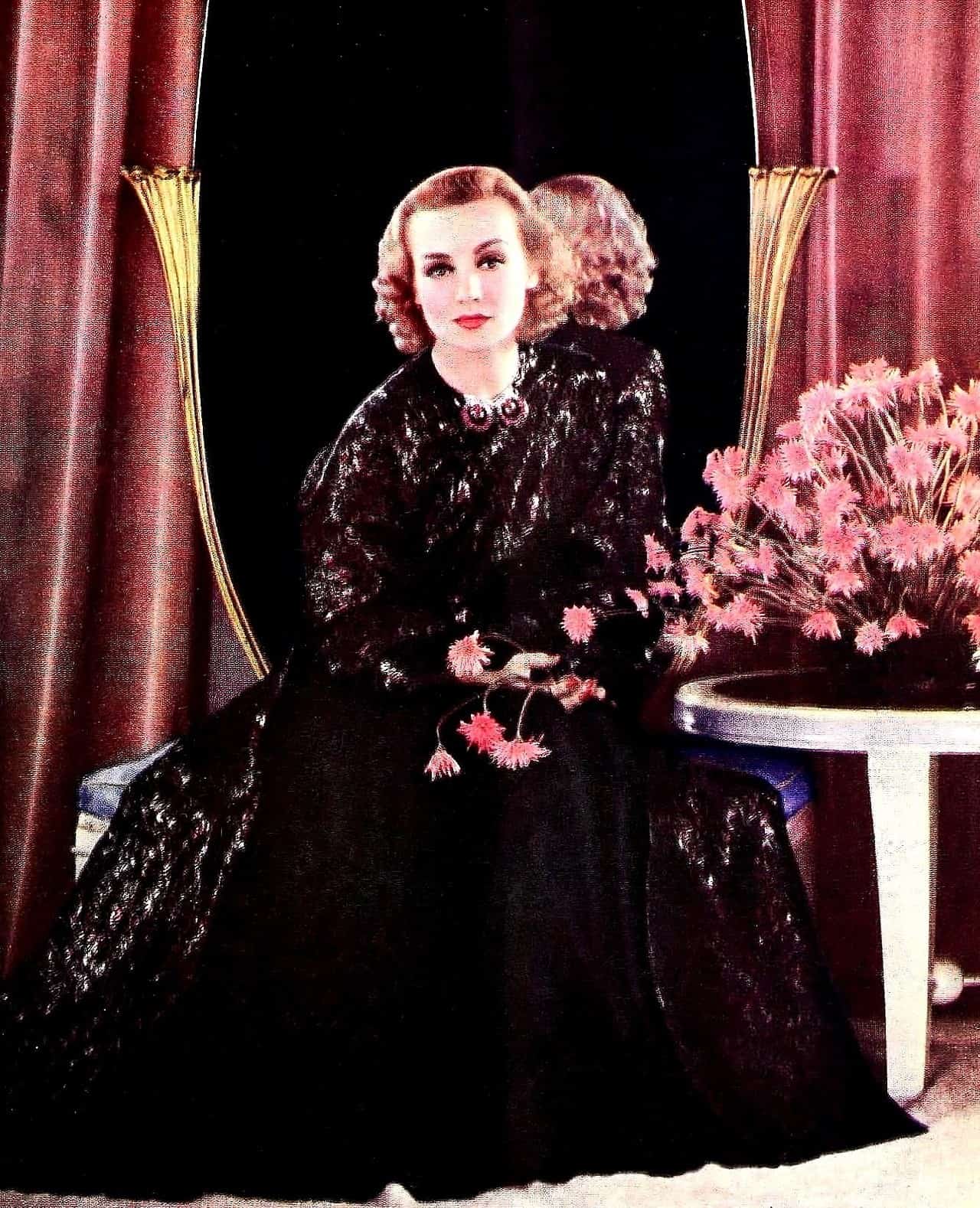 Carole Lombard wearing Travis Banton, 1934. Paramount PIctures publicity still