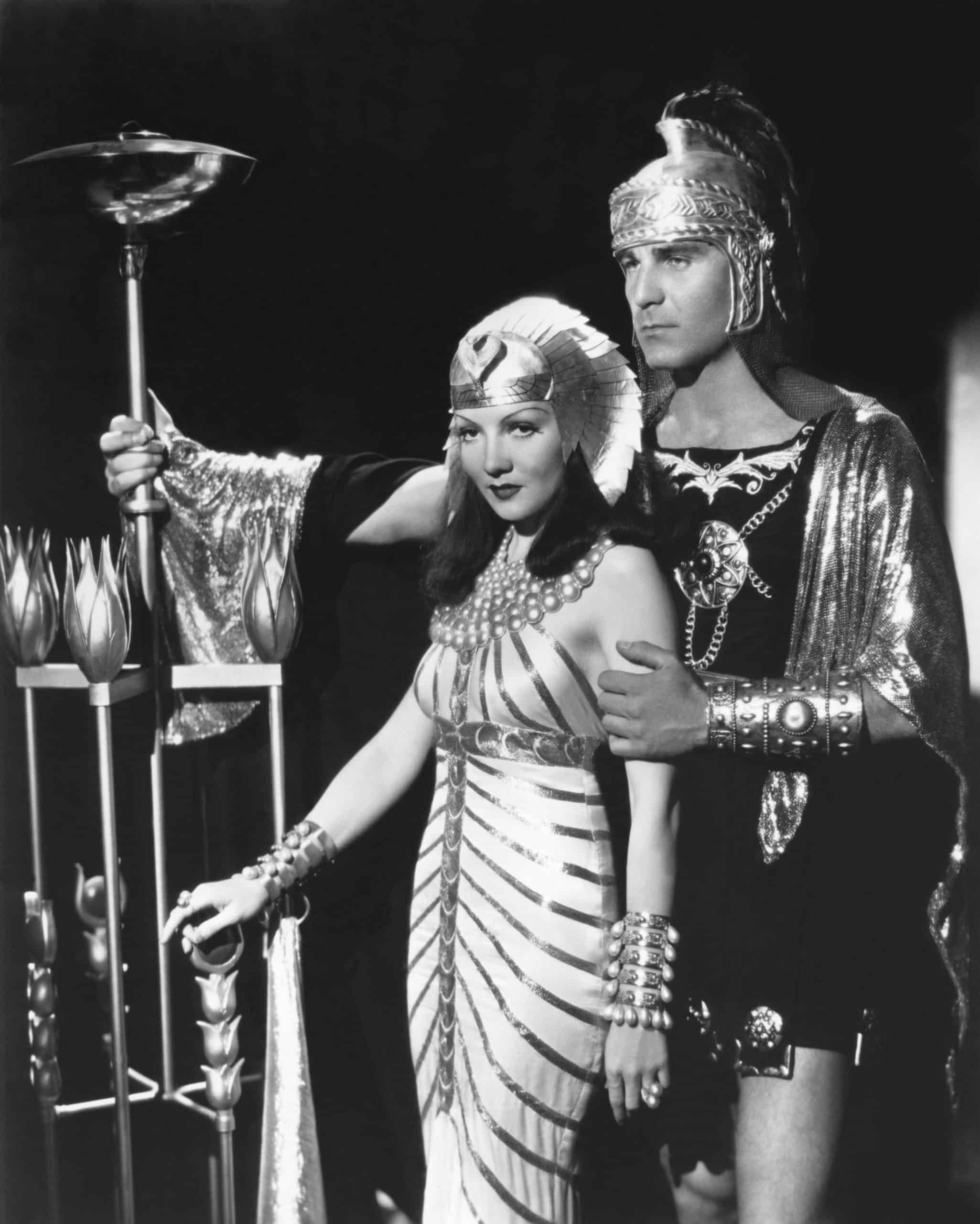 Claudette Colbert and Henry Wilcoxon  / Cleopatra  / 1934 directed by Cecil B. DeMille [Paramount Pictures]