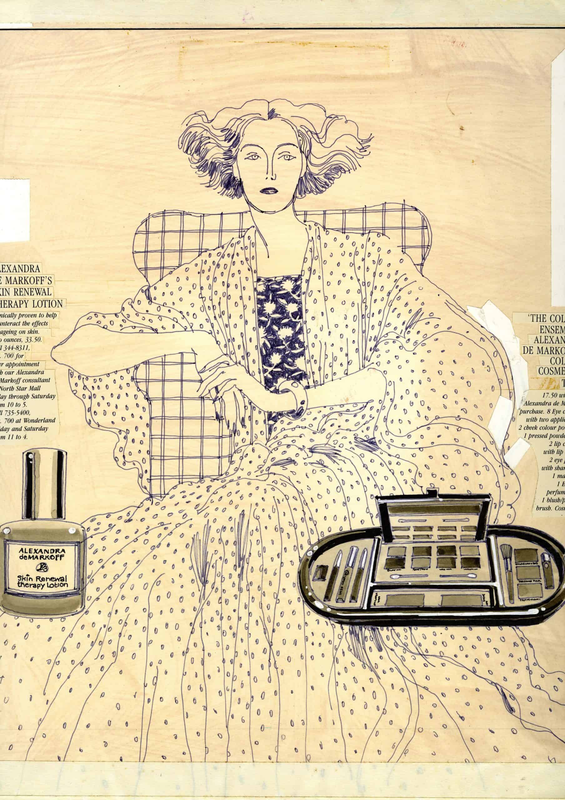 Frost Bros. beauty ad mock-up, 1980s