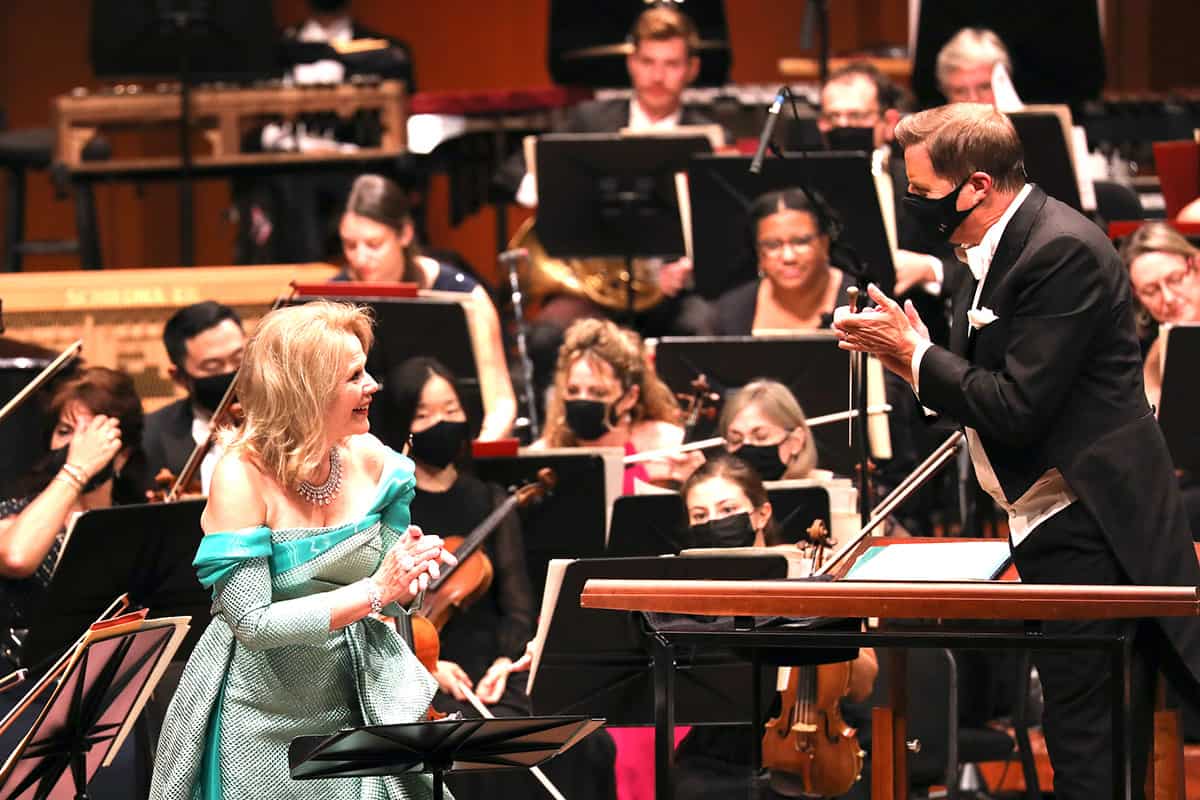 Renée Fleming and Steven Reineke with the Houston Symphony