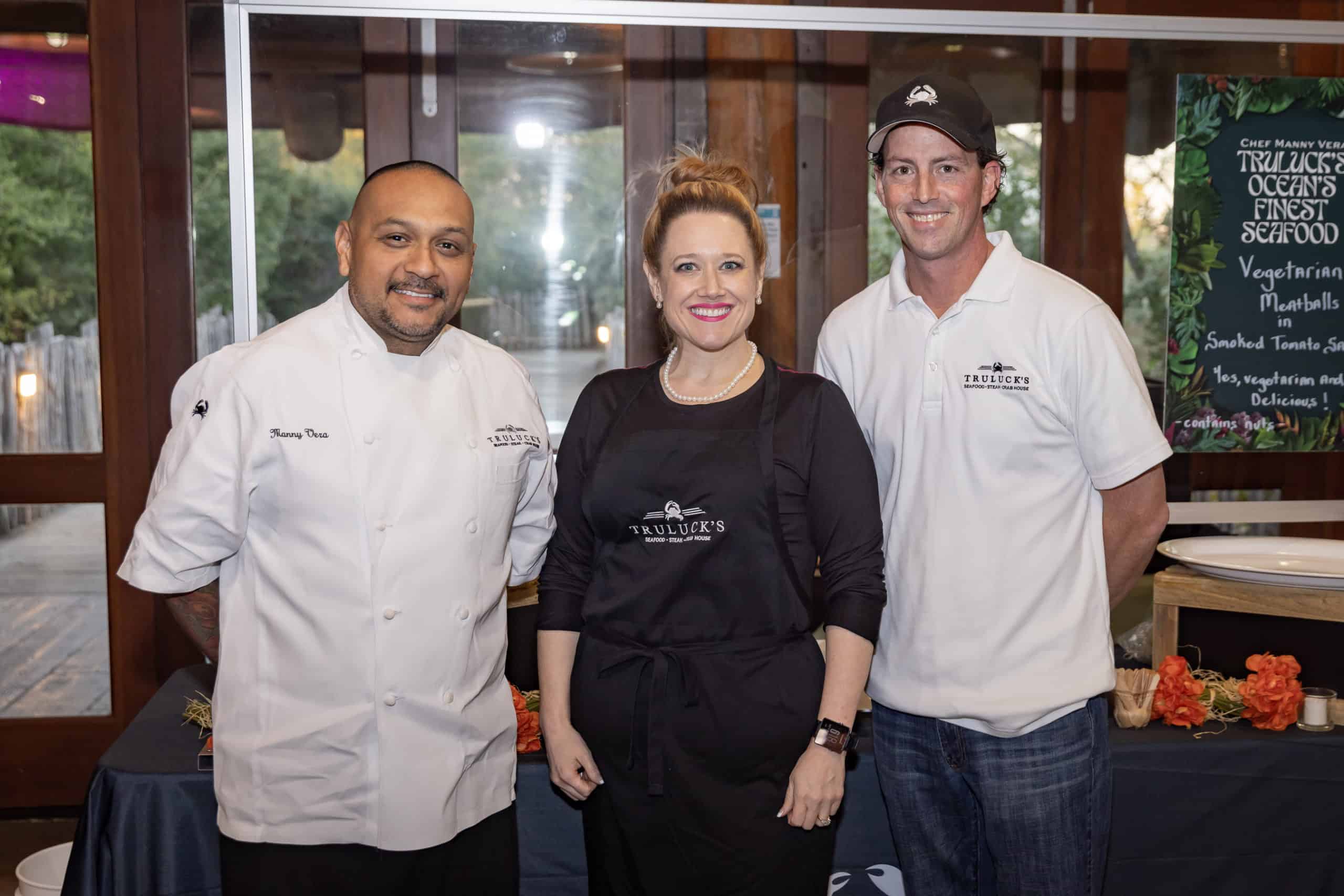 Chef Manny Vera, Rebecca Wright and Bryndon Wiles of Truluck_s